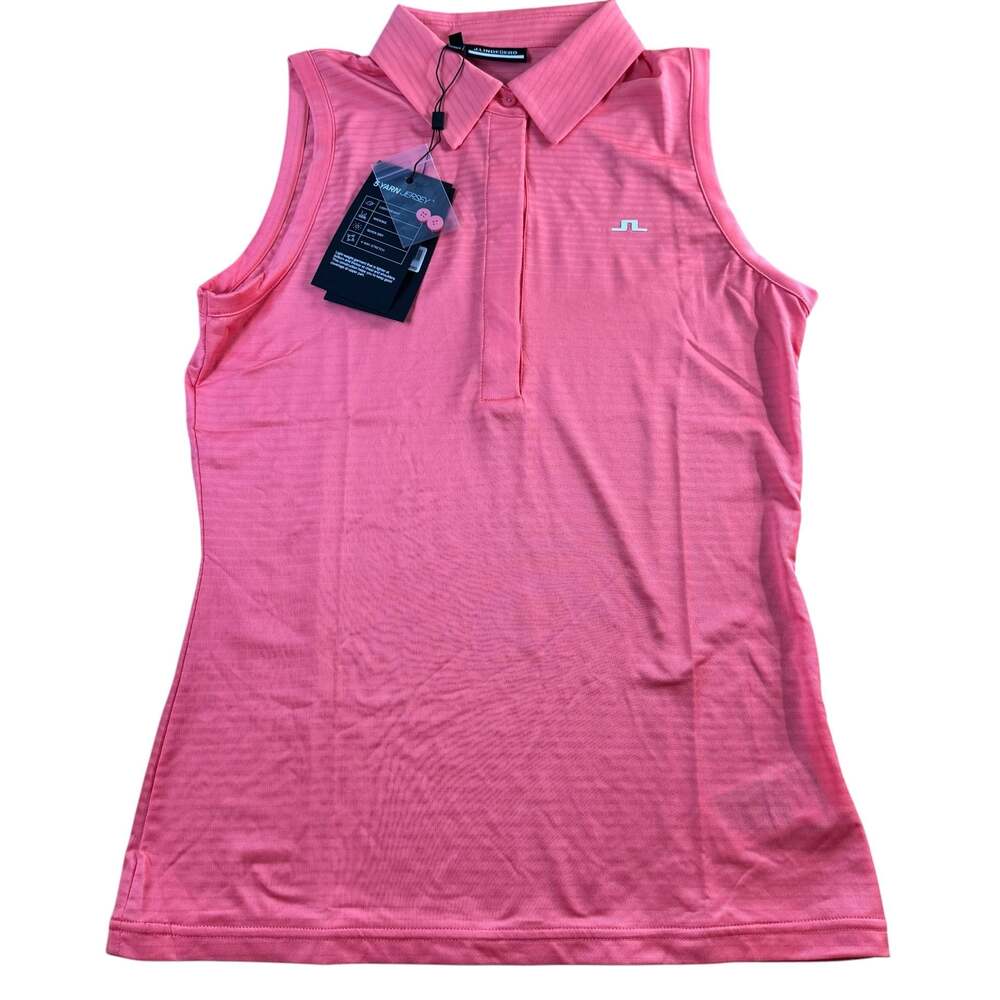 J. Lindeberg Oda Sleeveless Golf Top Tropical Coral Size M NWT